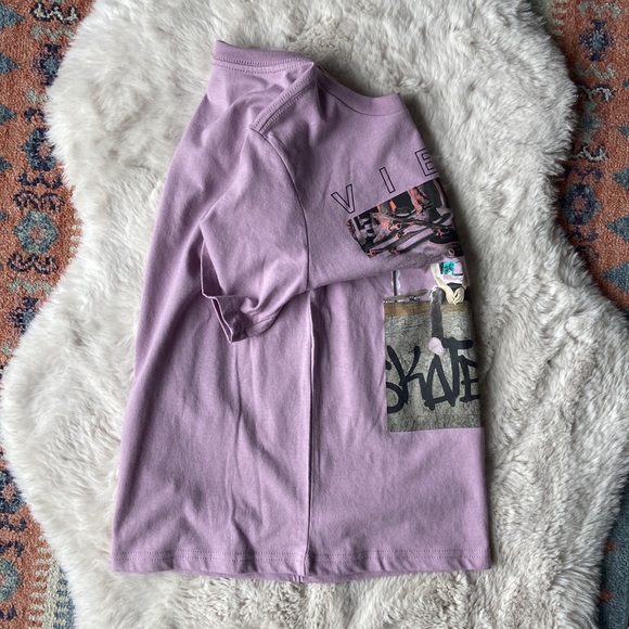 Boys skater tee shirt purple surfer short sleeve graphic tee kids medium 8 - Picture 9 of 14